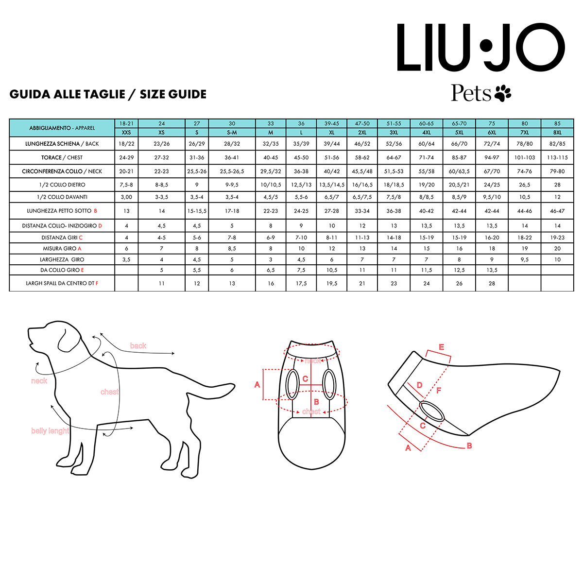 Liu Jo piumino con pettorina nero per cane
