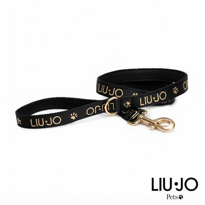 Liu Jo guinzaglio Jacquard nero per cane