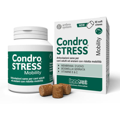 Innovet Condrostress Mobility 60 Soft Chews per Cani Adulti e Anziani per il Supporto Articolare