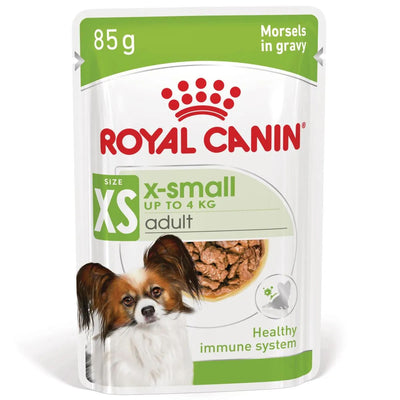 Royal Canin X-Small Adult 85 g alimento umido per cani adulti di taglia Mini Toy con bocconcini in salsa