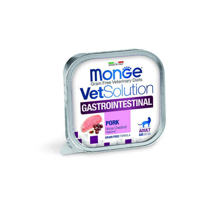 Mangime umido per gatti gastrointestinale Monge Vet, 100 g, ricetta dietetica a basso contenuto di grassi
