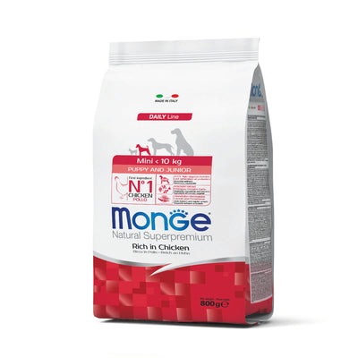 Crocchette Monge DRY DOG Mini Puppy Junior pollo per cuccioli di taglia piccola