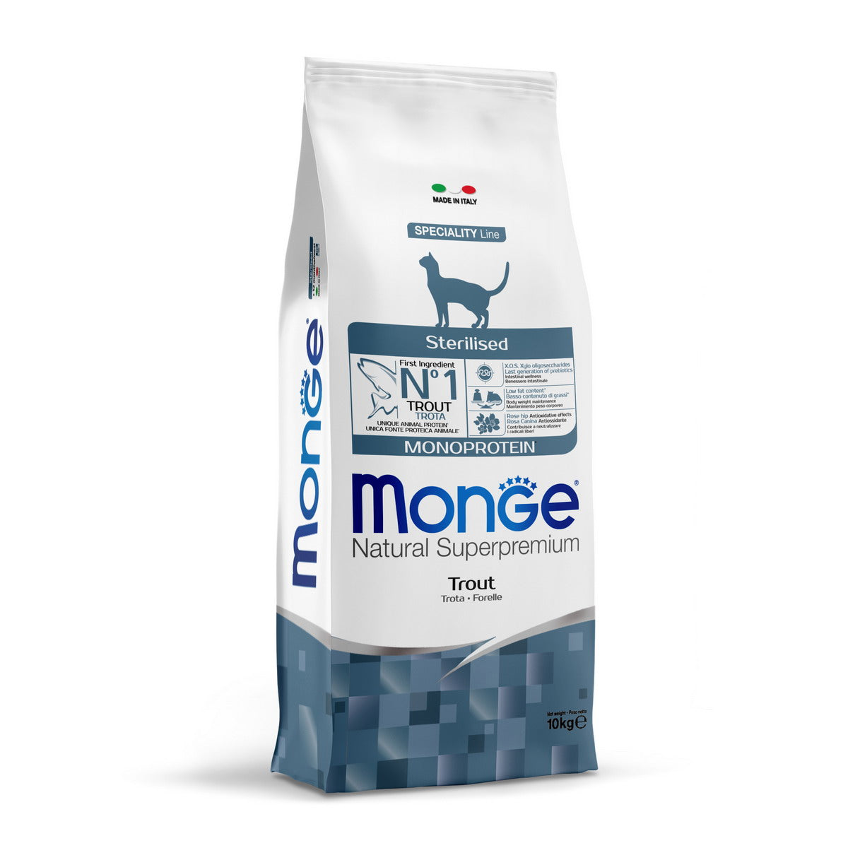 MONGE DRY CAT STERILISED MONOPROTEIN trota