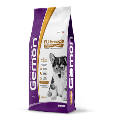 GEMON DRY DOG ALL BREEDS Puppy e Junior pollo con riso