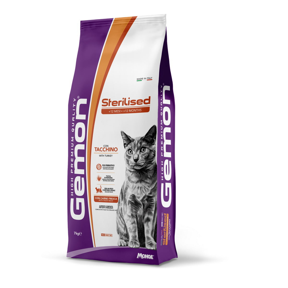GEMON DRY CAT STERILIZED con tacchino