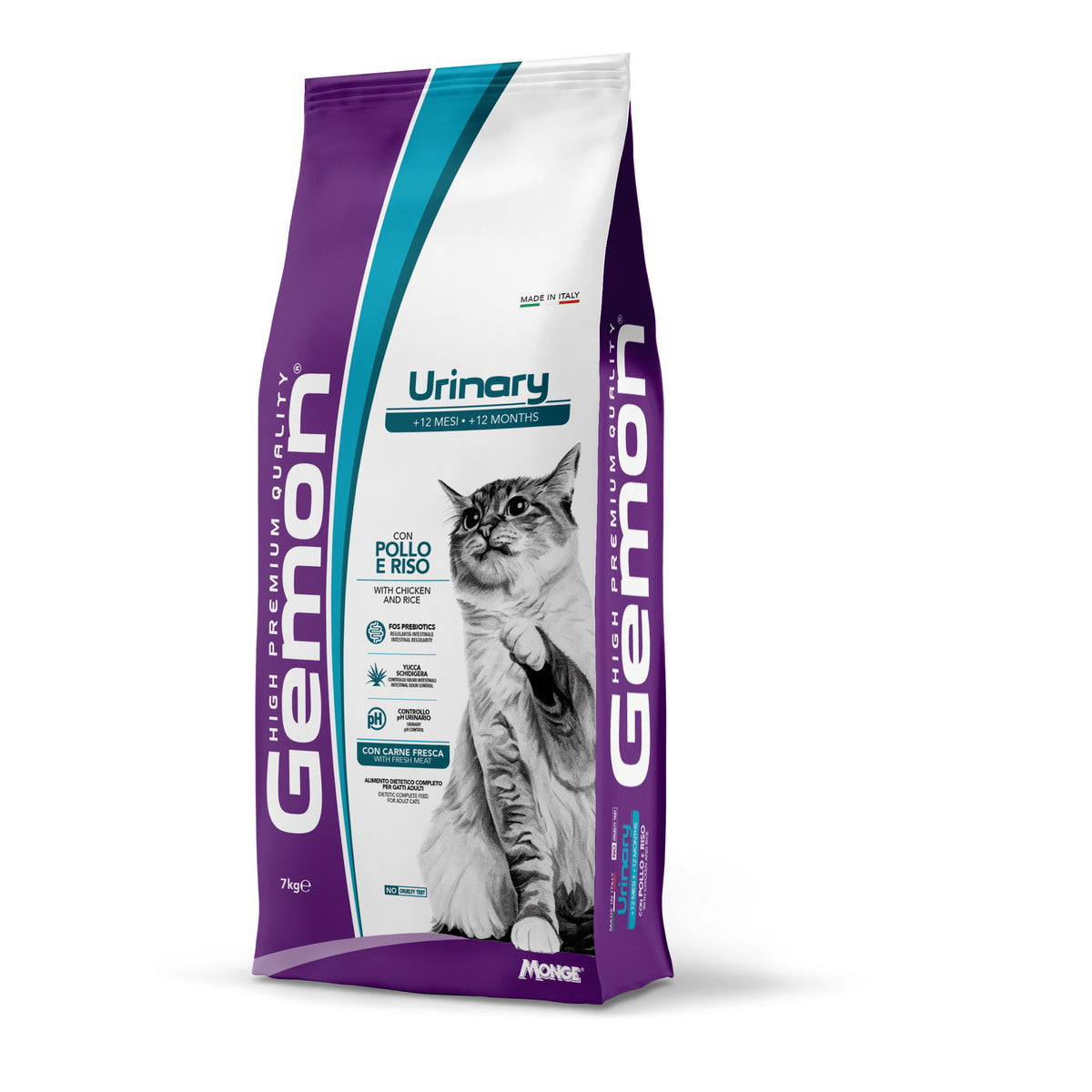 GEMON DRY CAT URINARY con pollo e riso