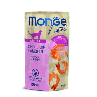Monge Natural Superpremium Cat Tonnetto con Gamberi Jelly 80 g