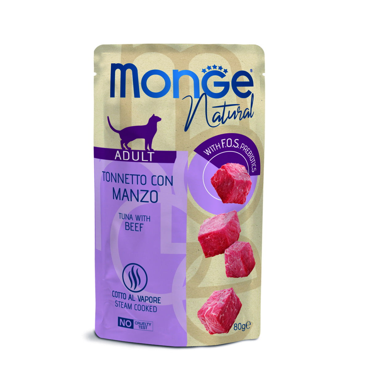 Monge Natural Superpremium Cat Tonnetto con Manzo Jelly 80 g