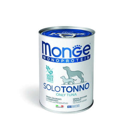 Paté Monge Monoprotein Dog Tonno per cani, lattina 400 g