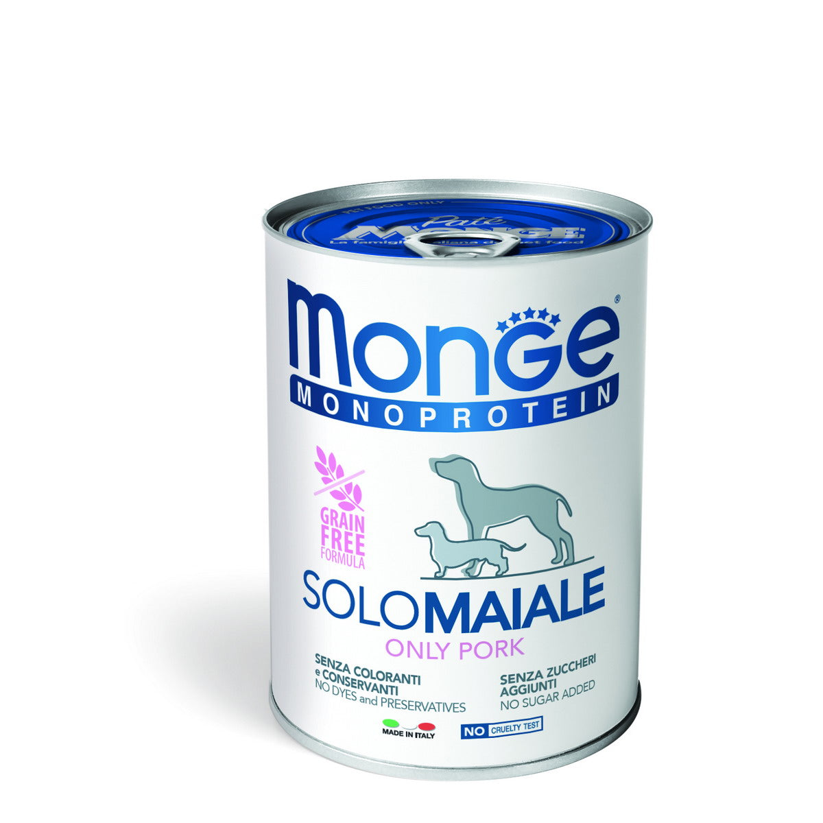 Paté Monge Monoprotein per cani maiale in lattina da 400 g