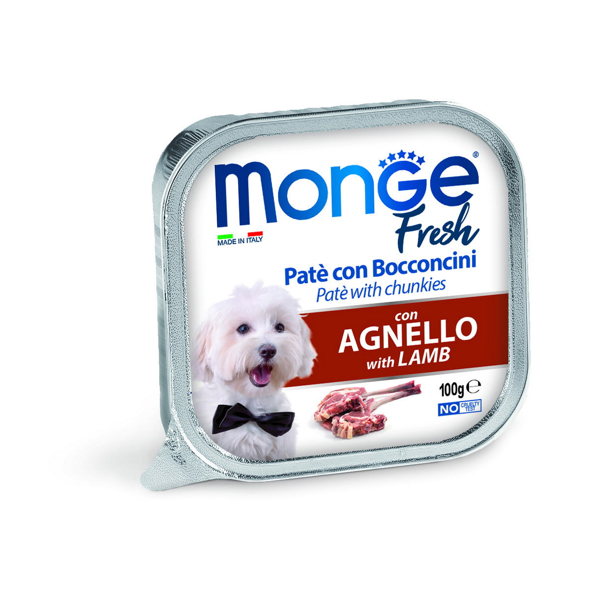 Monge Fresh Dog Agnello 100 g – Alimento Umido per Cani