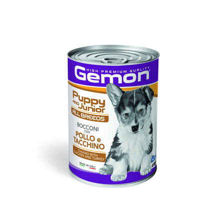 Bocconi Gemon per cuccioli pollo e tacchino all breeds 415 g