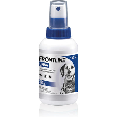 Spray antiparassitario Frontline 100 ml per cani e gatti, flacone con erogatore spray