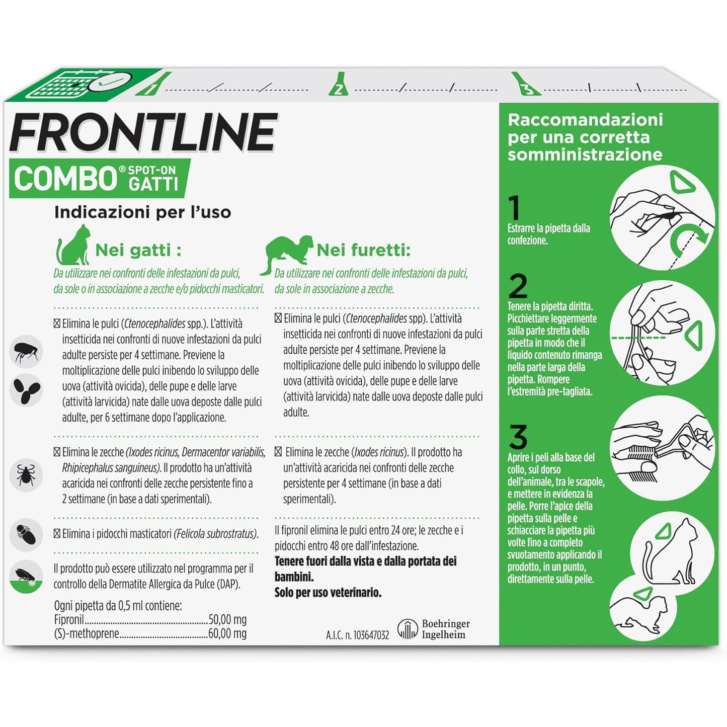 FRONTLINE COMBO GATTO 3 PIPETTE