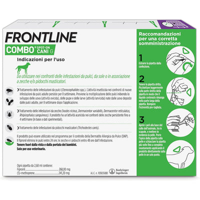 FRONTLINE COMBO CANE 20-40 KG 3 PIPETTE