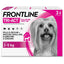 Frontline Tri-Act pipette antiparassitario per cani 2-5 kg, confezione da 3 pipette