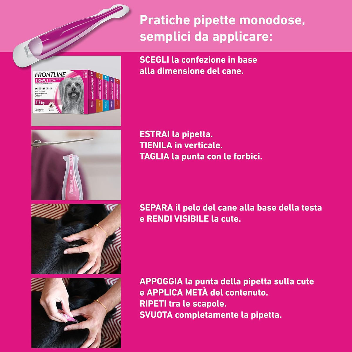 FRONTLINE TRI ACT 5-10 KG 3 PIPETTE