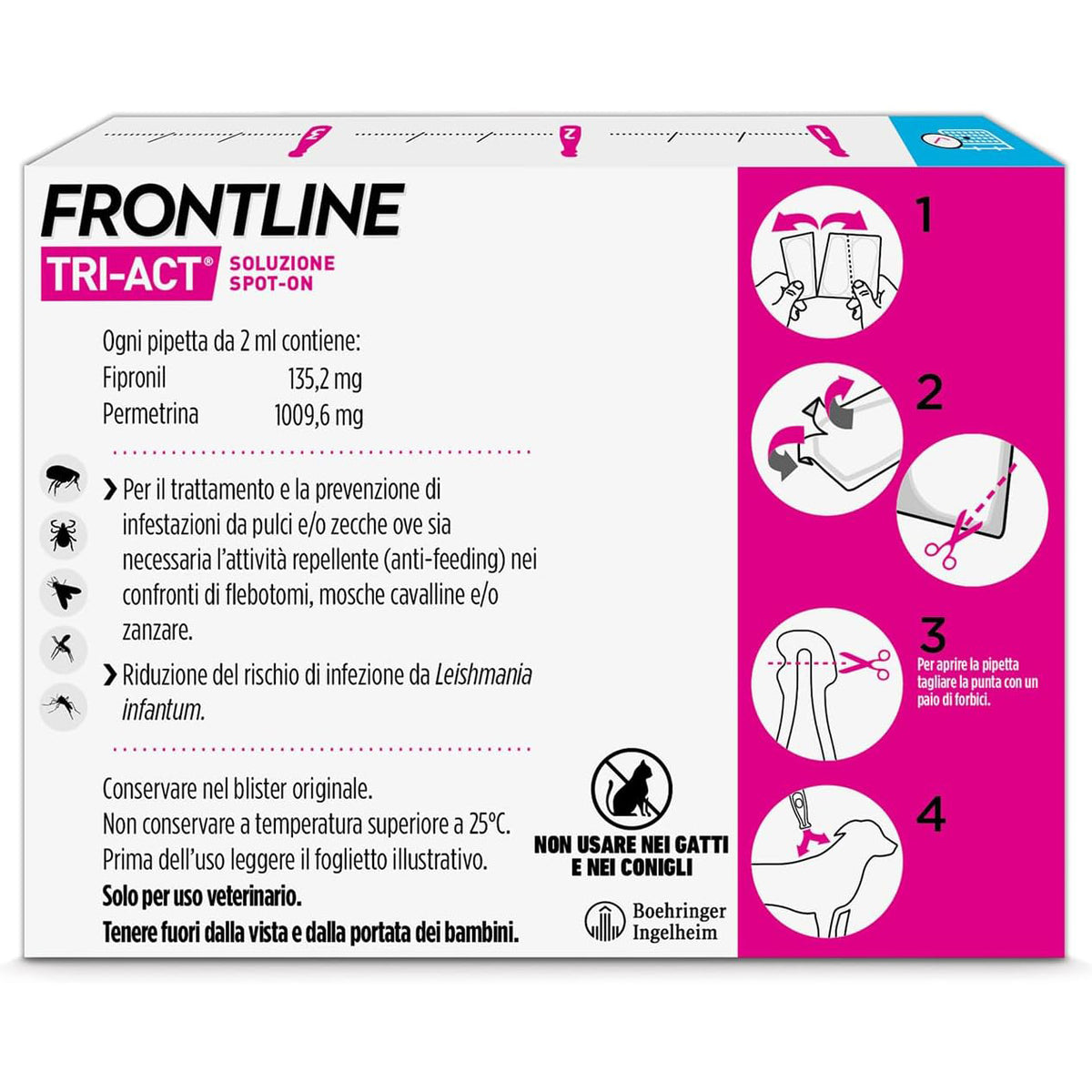 FRONTLINE TRI ACT 10-20 KG 3 PIPETTE