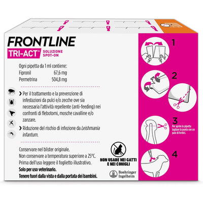 FRONTLINE TRI ACT 5-10KG 6 PIPETTE