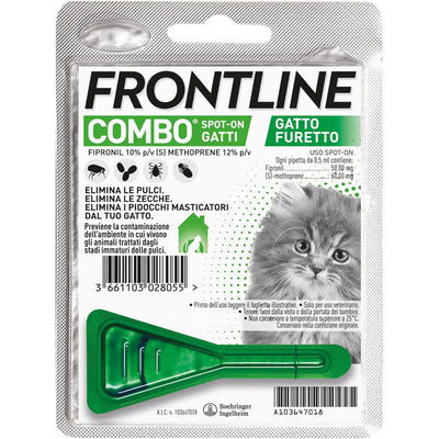Antiparassitario Frontline Combo Kit per gattini, 1 pipetta spot-on antiparassiti