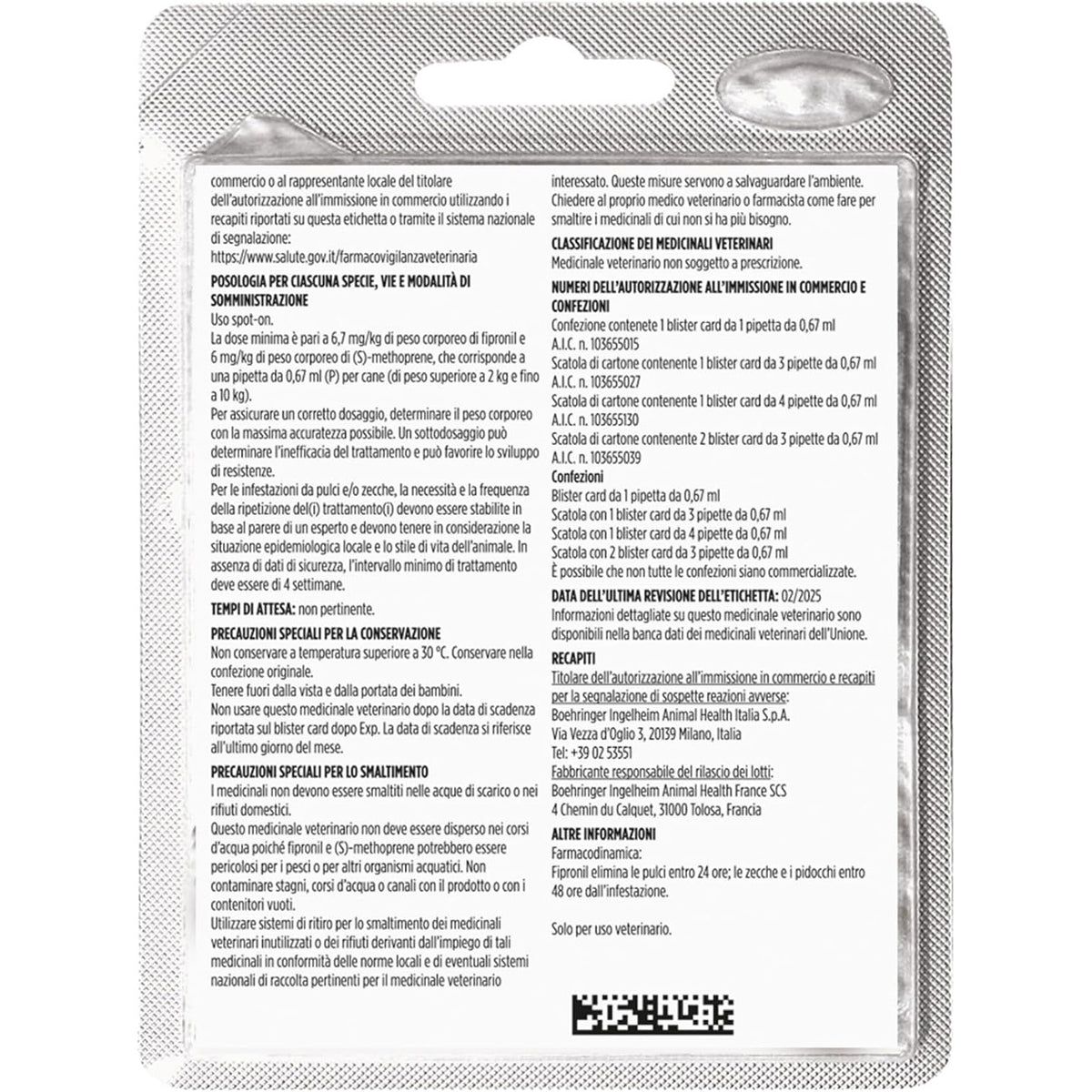 FRONTLINE COMBO KIT CUCCIOLO 1 PIPETTA