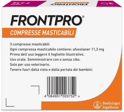 FRONTPRO CANE 2-4 KG 11,3 MG 3 CPR
