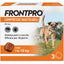 Compresse masticabili Frontpro antiparassitarie per cani 4-10 kg, 28,3 mg, confezione da 3