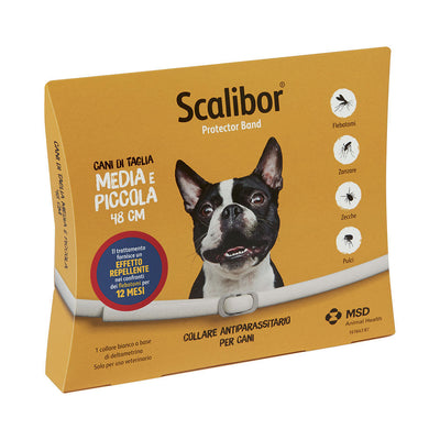 Collare antiparassitario Scalibor Protector Band 48 cm per cani, protezione pulci zecche pappataci
