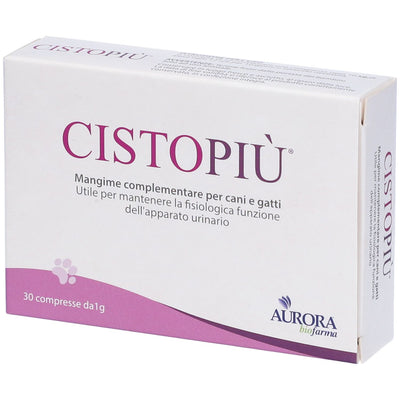 Integratore in compresse per vie urinarie cani e gatti, confezione da 30 compresse da 1 g