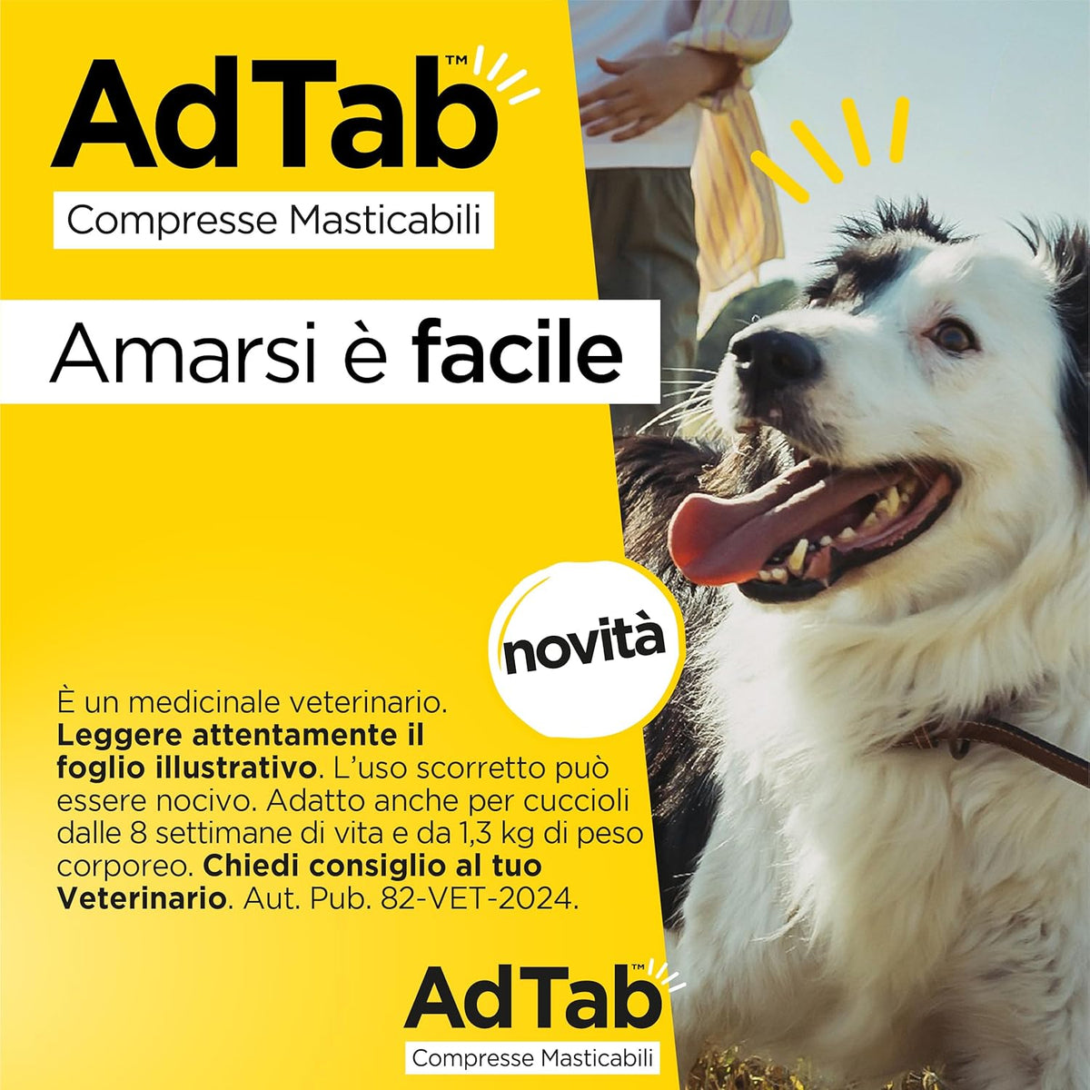 ADTAB CANE 11-22 KG 450 MG VERDE 3 COMPRESSE