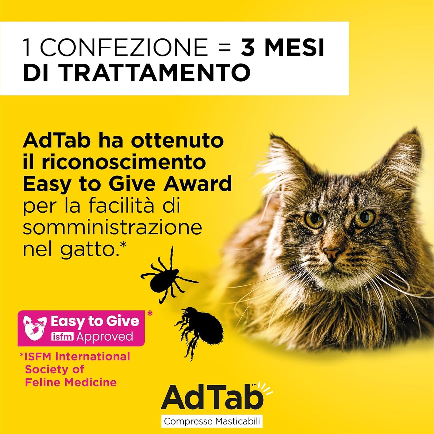 ADTAB GATTO 2-8 KG 48 MG AZZURRO 3 COMPRESSE