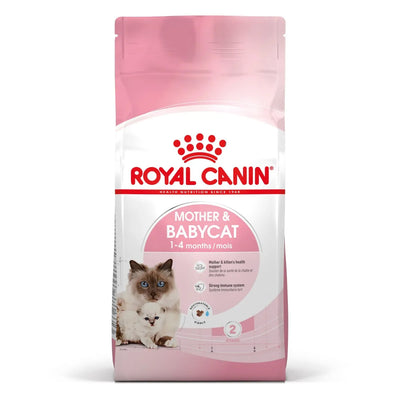 Mangime secco Royal Canin Mother &amp; Babycat per gatta madre e gattini in crescita, confezione 2 kg con crocchette piccole