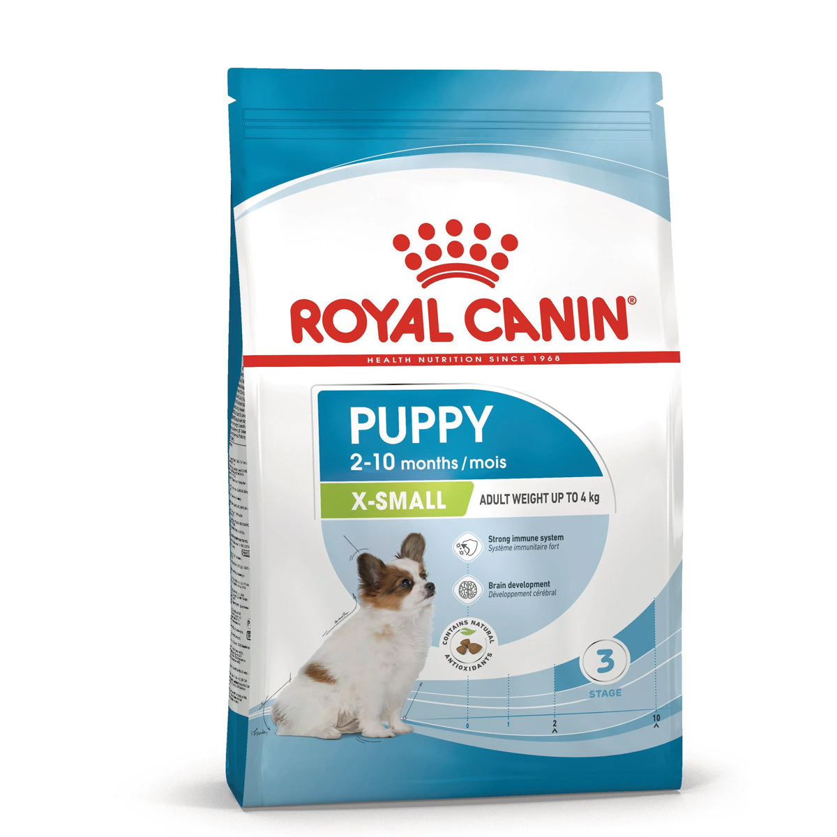 Mangime in crocchette per cani cuccioli X-Small Royal Dog con proteine L.I.P. e supporto immunitario