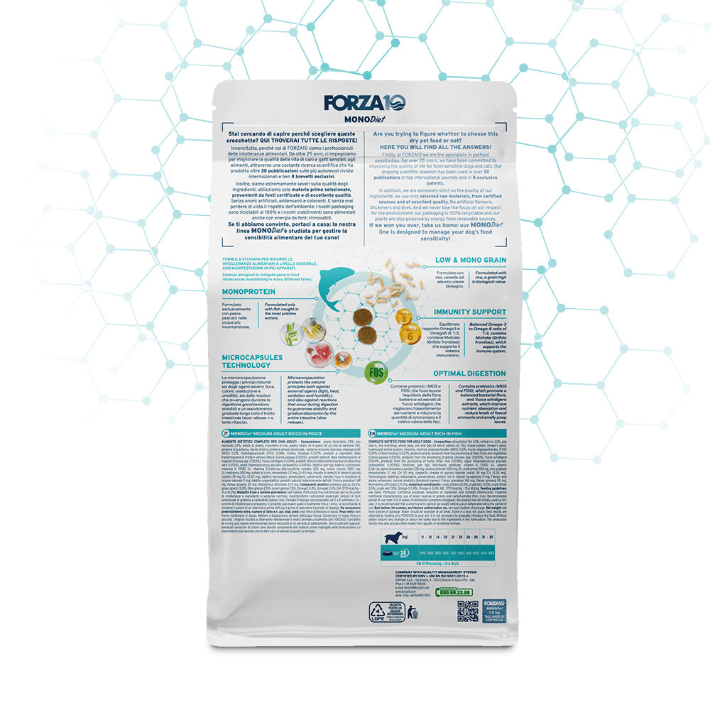 FORZA 10 DIET PESCE ADULT MEDIO 1,5 KG