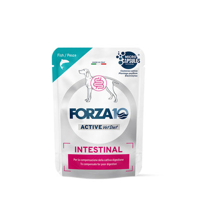 Mangime secco Forza 10 Actiwet Intestinal per cane adulto, bustina 100 g, formula ipoallergenica al cavallo