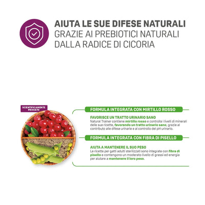 NATURAL TRAINER CAT STERILIZED SALMONE 1,5 KG