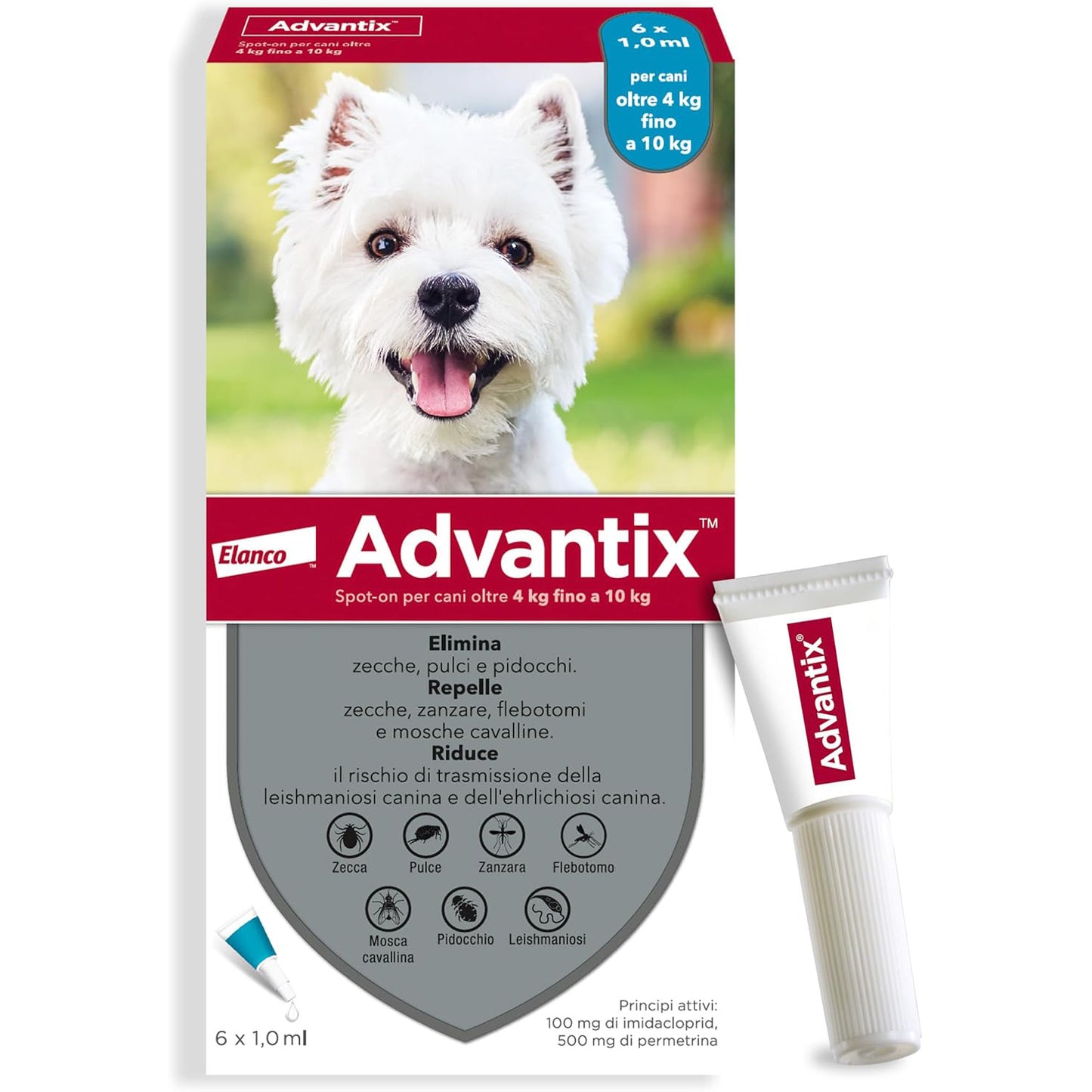 ADVANTIX SPOT-ON 4-10kg (6 x 1ml)