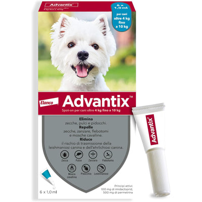 ADVANTIX SPOT-ON 4-10kg (6 x 1ml)