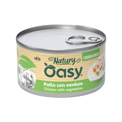 Lattina Oasy Wet Cat Natury Cooking broth pollo con verdure 85 g per gatti adulti
