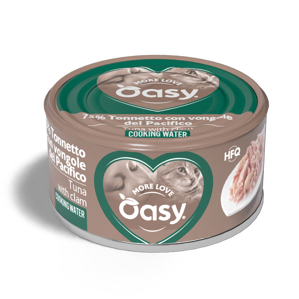 Lattina Oasy More Love umido per gatti tonno e vongole 70 g