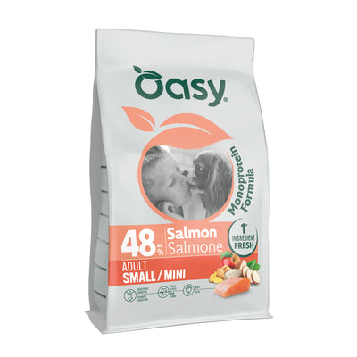 Mangime secco Oasy Monoprotein per cani small/mini al salmone, 2 kg
