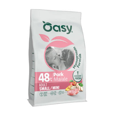 Mangime secco monoprotein per cani adulti small con maiale, 2 kg