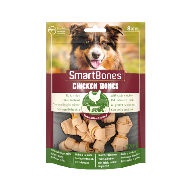 Ossi masticabili SmartBones per cani con pollo e verdure, senza rawhide