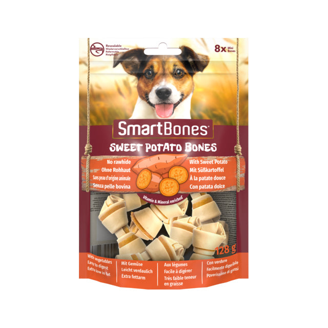 Ossi masticabili per cani SmartBones con patate dolci e pollo, senza rawhide