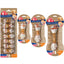 Osso masticabile 8in1 Triple Flavour per cani adulti con pelle di manzo, maiale e pollo