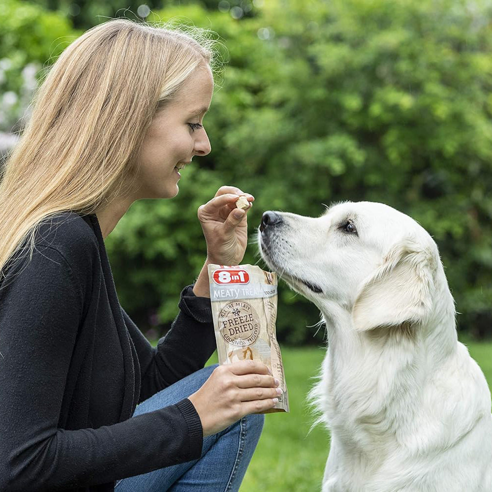 8IN1 FREEZE DRIED MEATY TREATS 100% POLLO GR. 50