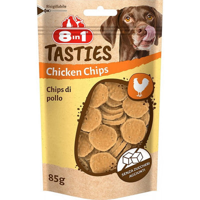 Snack Chicken Chips per cani 8in1 Tasties con petto di pollo 85 g