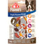 Anelli da masticare 8in1 Triple Flavour per cani, multisapore con pelle di maiale, manzo e carni bianche