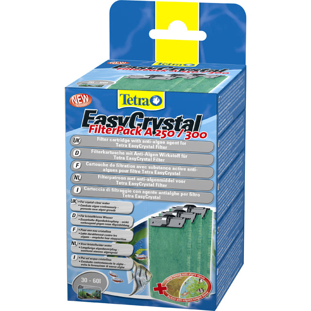 Cartucce filtranti EasyCrystal FilterPack A250/300 con doppio strato per acquari 30-60 litri