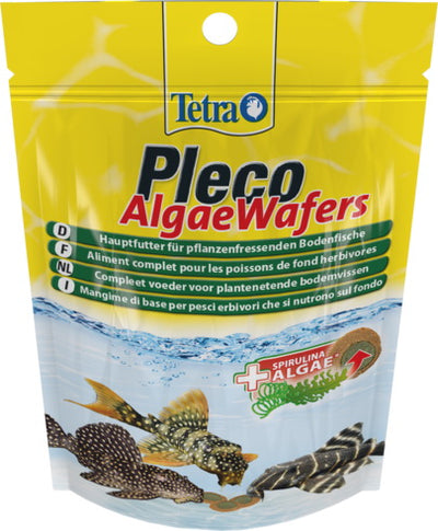 Mangime in wafers per pesci pleco con spirulina e alghe, confezione da 42 g